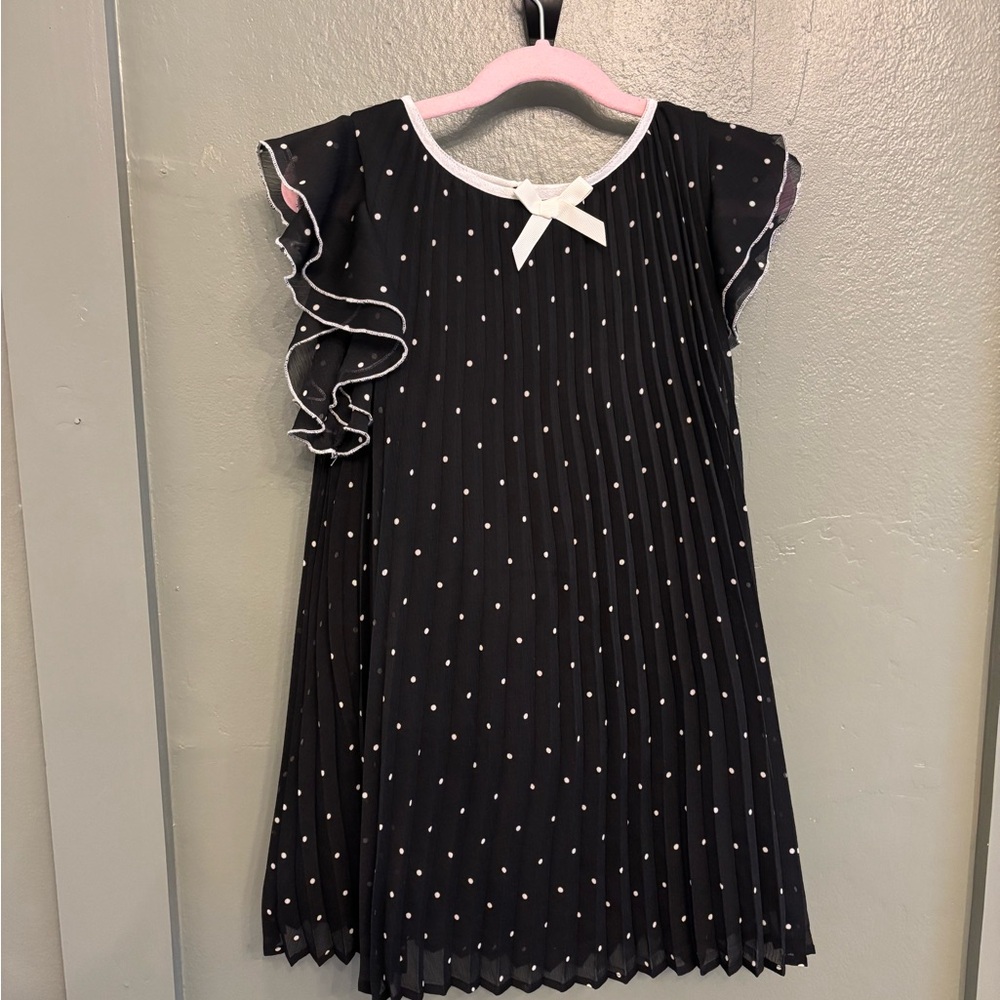 H&M Black and White Asymmetrical Ruffled A-line Dress - H & M dress - Size 6